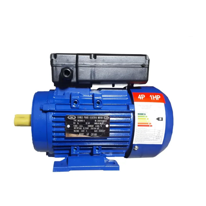 الکتروموتور ایده آل 1.1کیلووات 1.5 اسب تکفاز